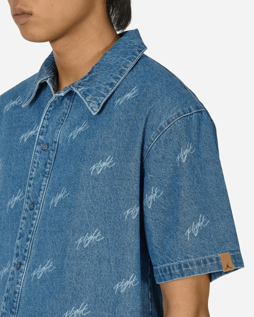 Jordan Flight Heritage Denim Shirt Blue Grey 5