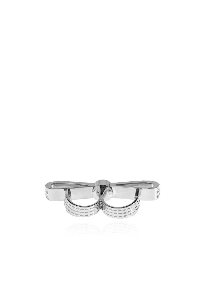 Versace Versace Bow-Detailed Two-Finger Ring 2