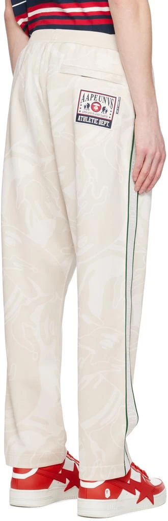 AAPE by A Bathing Ape Beige Jacquard Sweatpants 3