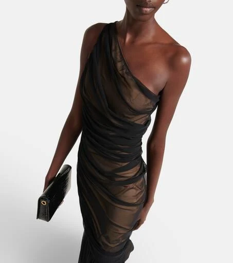 Norma Kamali Diana ruched fishtail gown 4
