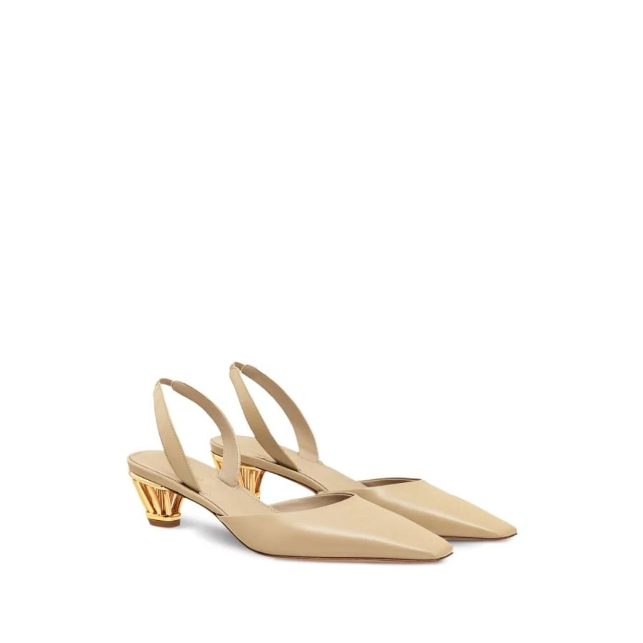 Salvatore Ferragamo Ferragamo Alyssa Cage-Heel Slingback Pumps, Size 5 2