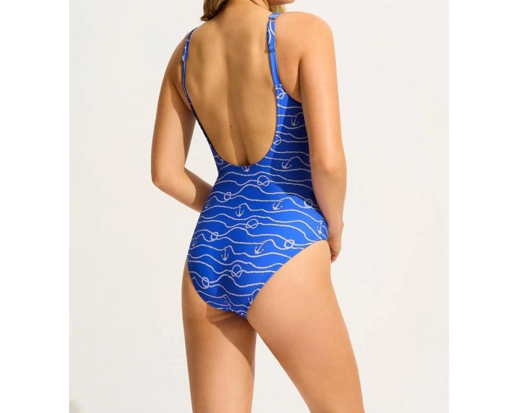 Seafolly Set Sail Dd One Piece Swimsuit In Azure 3