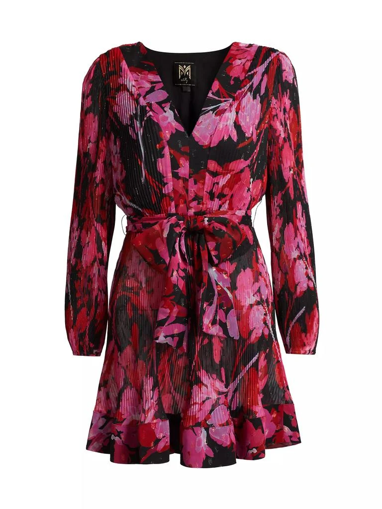 Milly Liv Floral Pleated Midi-Dress 1