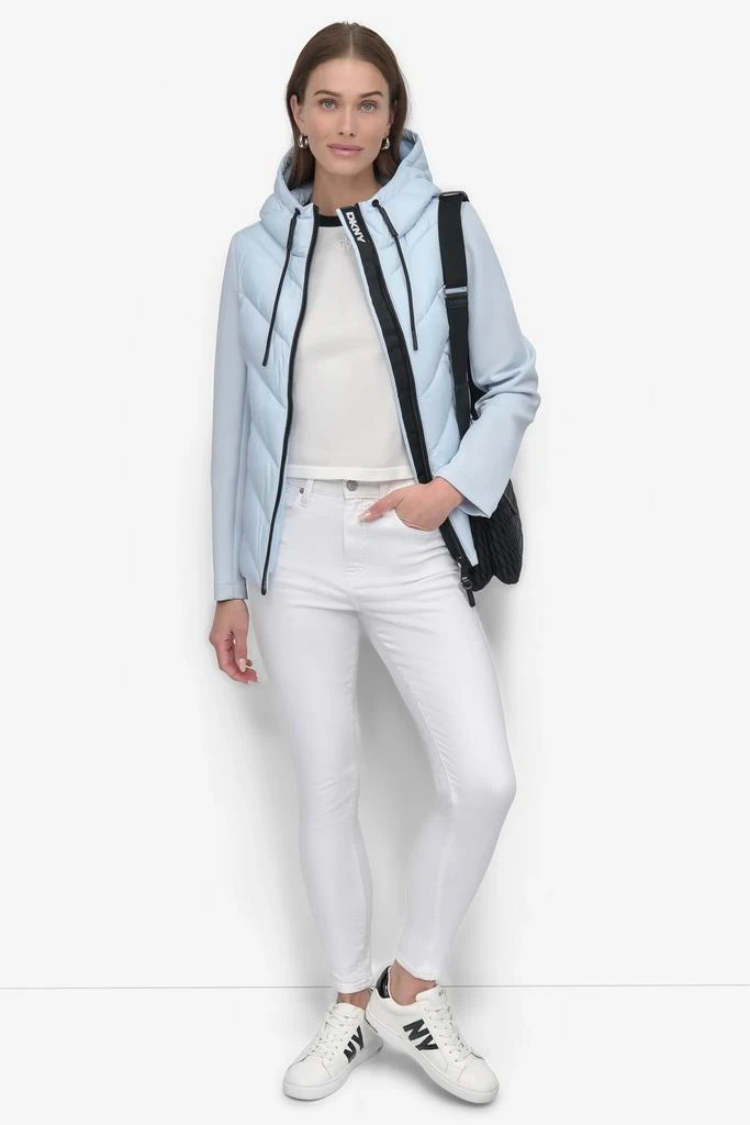 DKNY MIXED MEDIA LIGHT WEIGHT PUFFER 4
