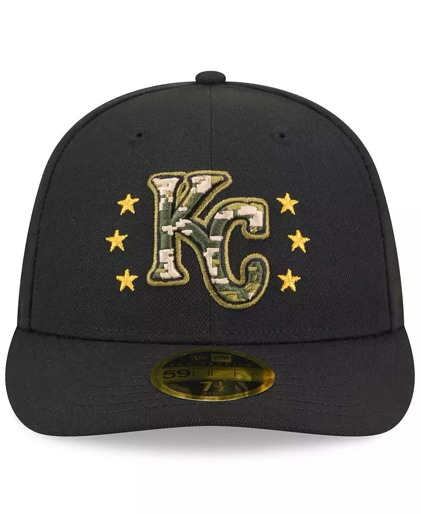 New Era Men's Black Kansas City Royals 2024 Armed Forces Day Low Profile 59FIFTY Fitted Hat 3