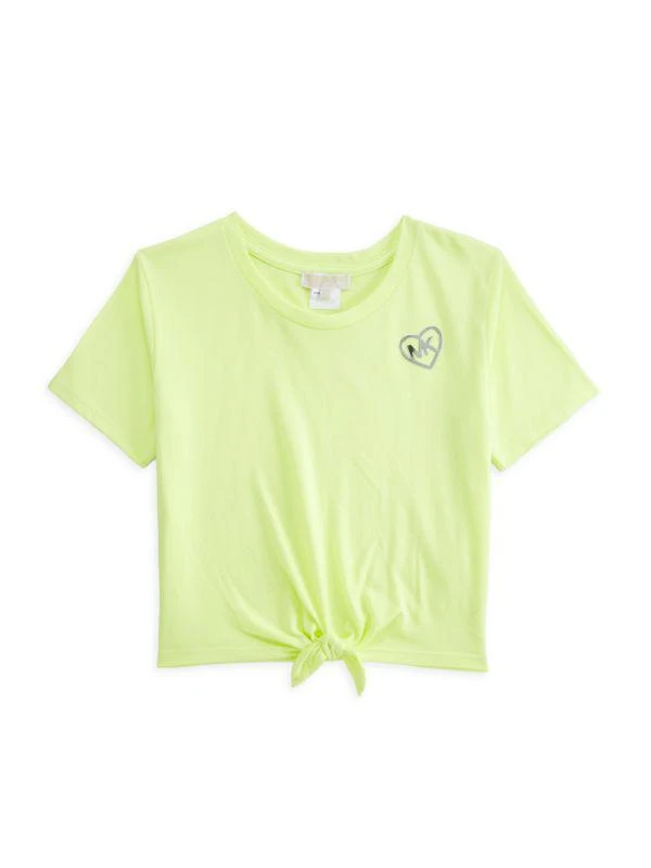 Michael Kors Little Girl's & Girl's Tie Crop Tee 1