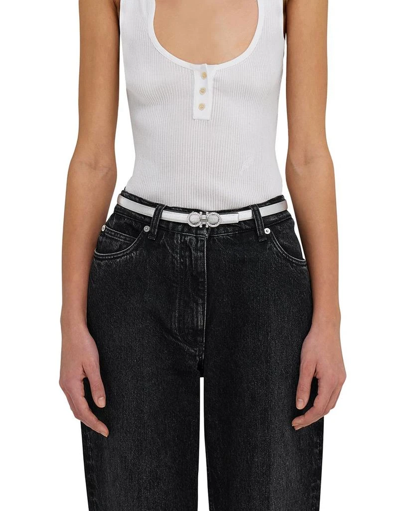 Salvatore Ferragamo Women's Donna Reversible Leather Belt 2