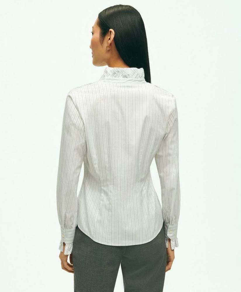 Brooks Brothers Fitted Stretch Supima® Cotton Non-Iron Ruffle Dress Shirt 2