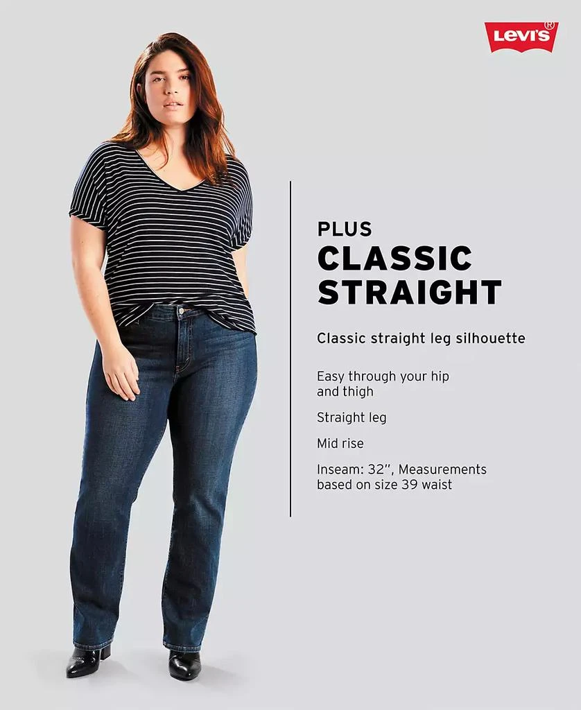 Levi's Trendy Plus Size Classic Straight Leg Jeans 5