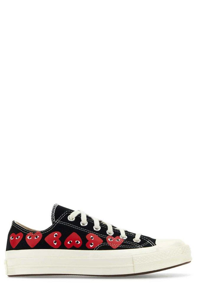 Comme des Garcons Comme des Garçons Play X Converse Chuck 70 Heart Printed Lace-Up Sneakers 1