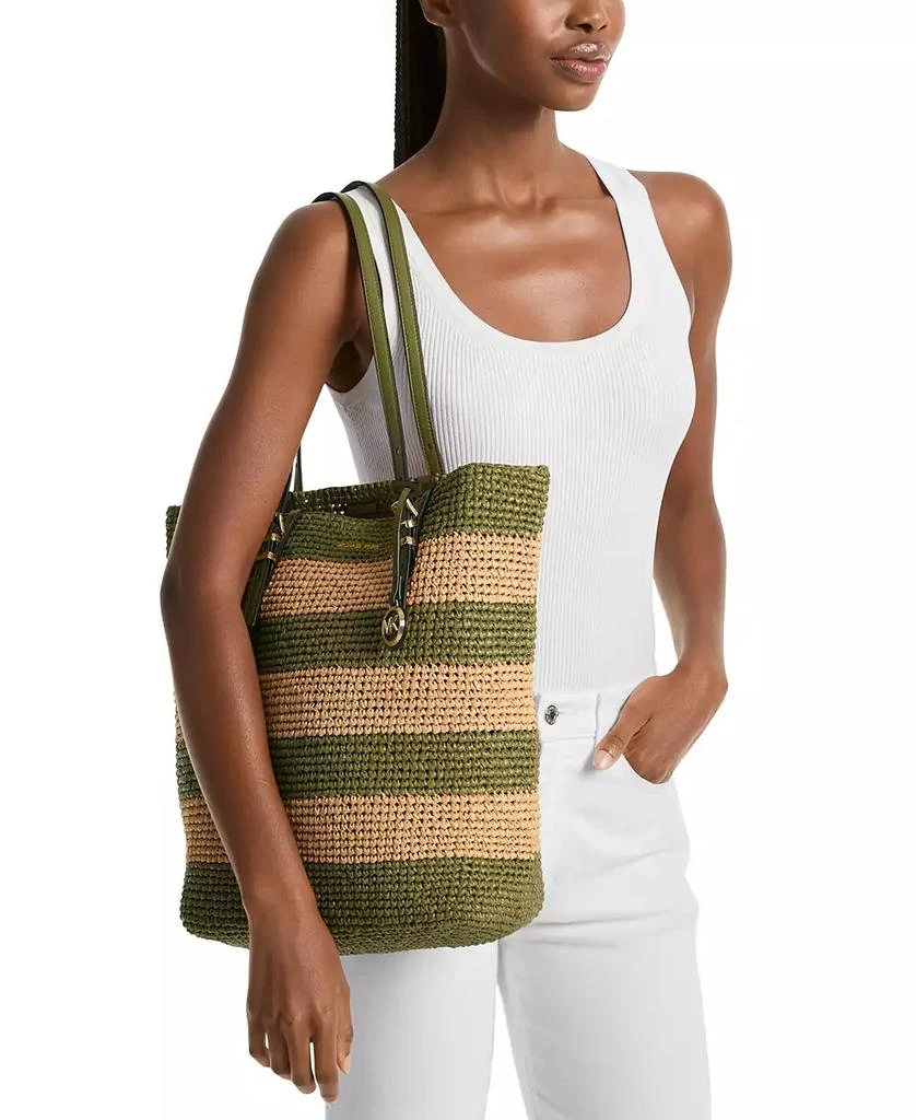 Michael Kors Quinn Large North South Woven Tote 2
