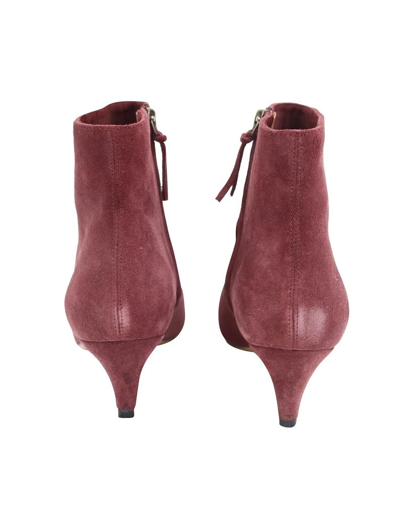 Isabel Marant Ankle Boots in Maroon Suede 4