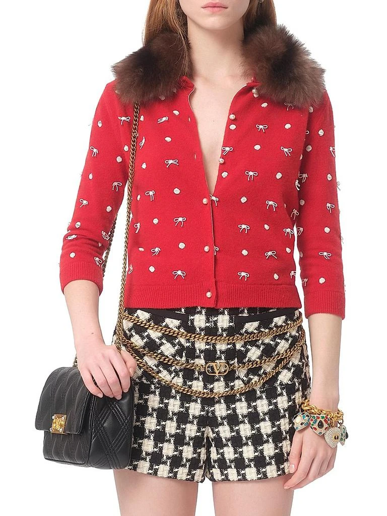 Valentino Embroidered Wool Cardigan 3