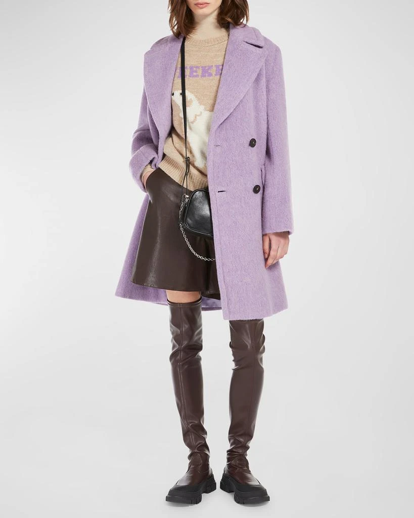 Weekend Max Mara Hello Double-Breasted Wool Mohair Coat 3