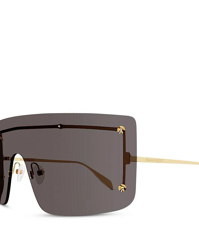 Alexander McQueen Spike Studs Mask Sunglasses, 99 mm 4
