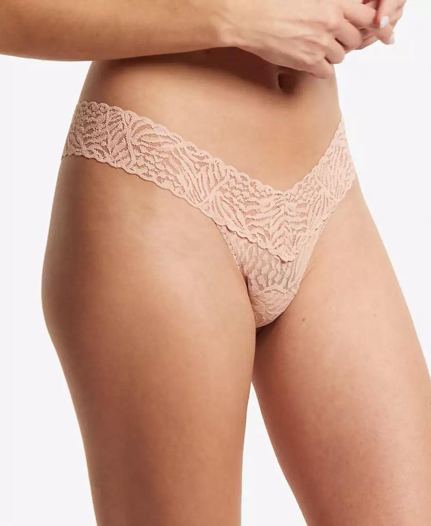 Hanky Panky Women's Animal Instincts Lace Low Rise Thong Underwear, AM1051