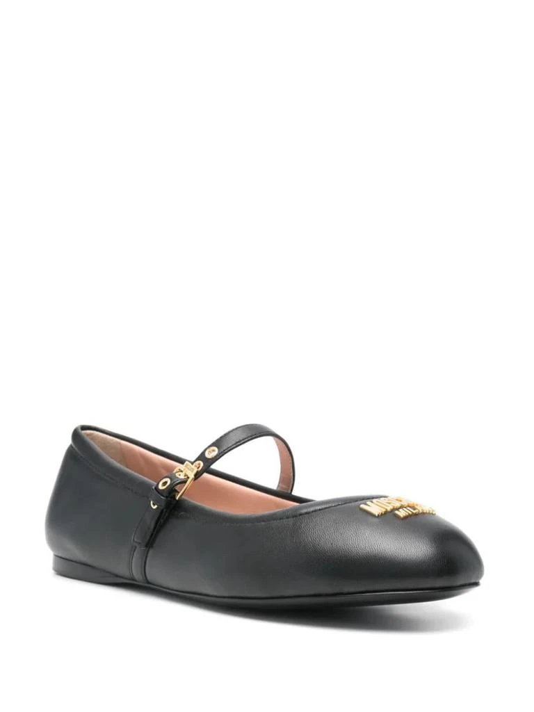 Moschino Moschino Ballet Flats With Lettering Logo 2