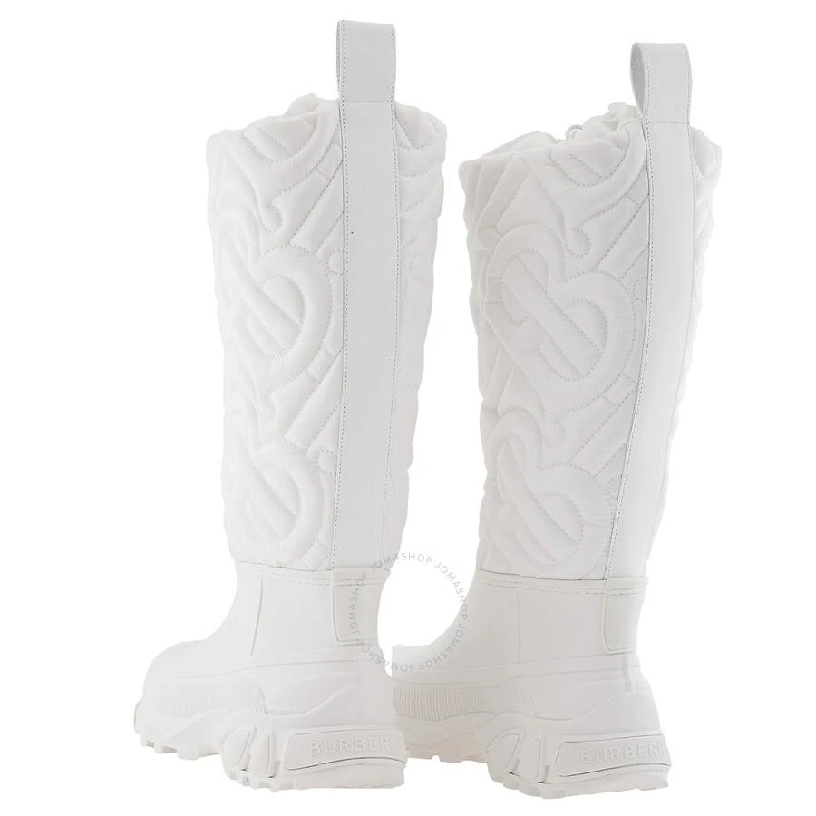 Burberry Burberry Optic White Rotherfield Quilted Monogram Rain Boots, Brand Size 40 (US Size 10) 3