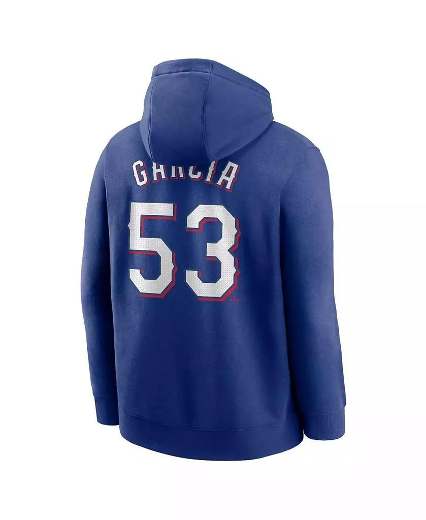 NIKE Men's Adolis Garcia Royal Texas Rangers Player Name & Number Club Pullover Hoodie 3