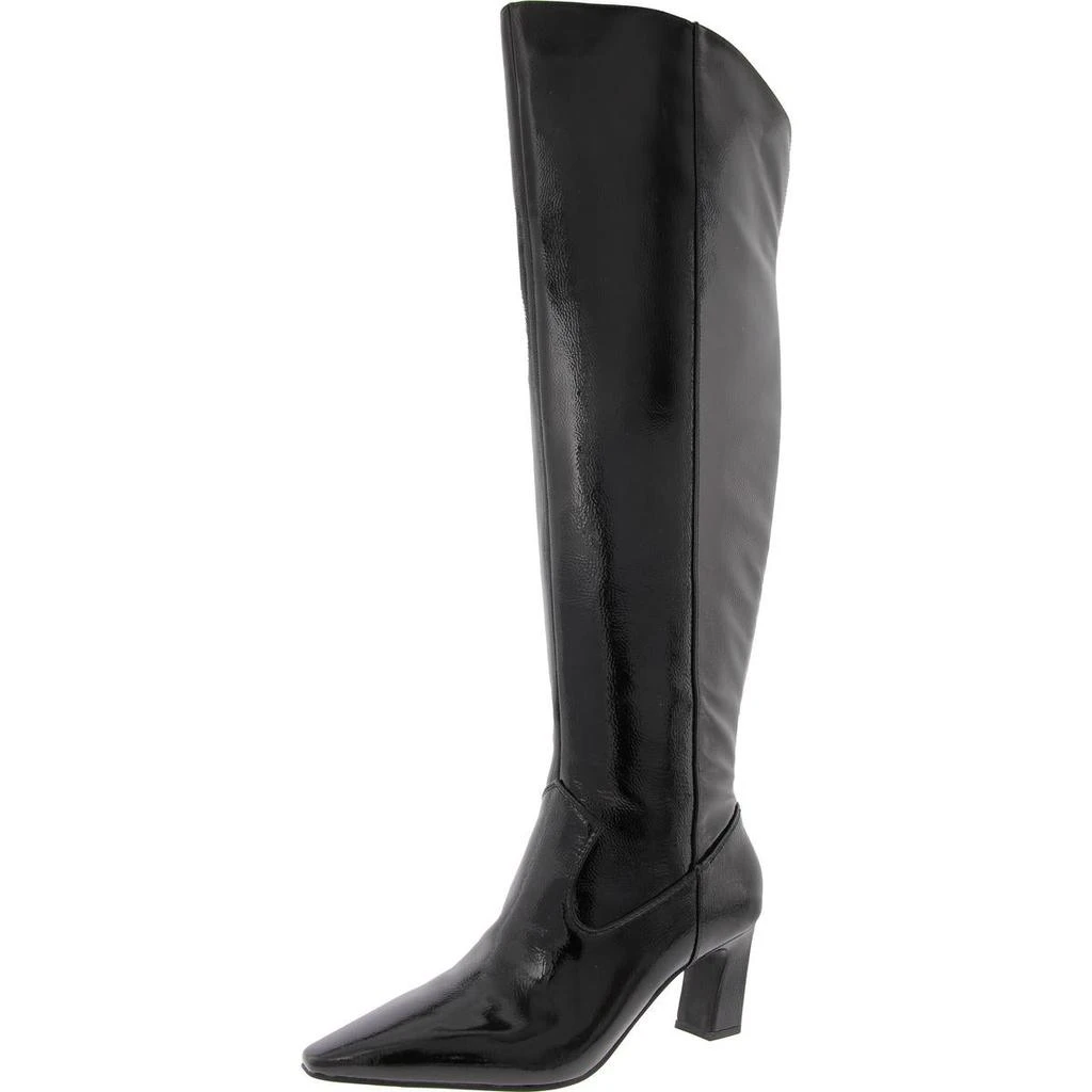 Vince Camuto Shalie Womens Zipper Patent Leather Over-The-Knee Boots 1