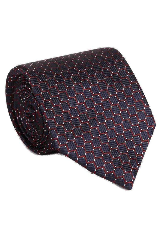 Zegna Zegna Jacqured Pointed Tip Tie