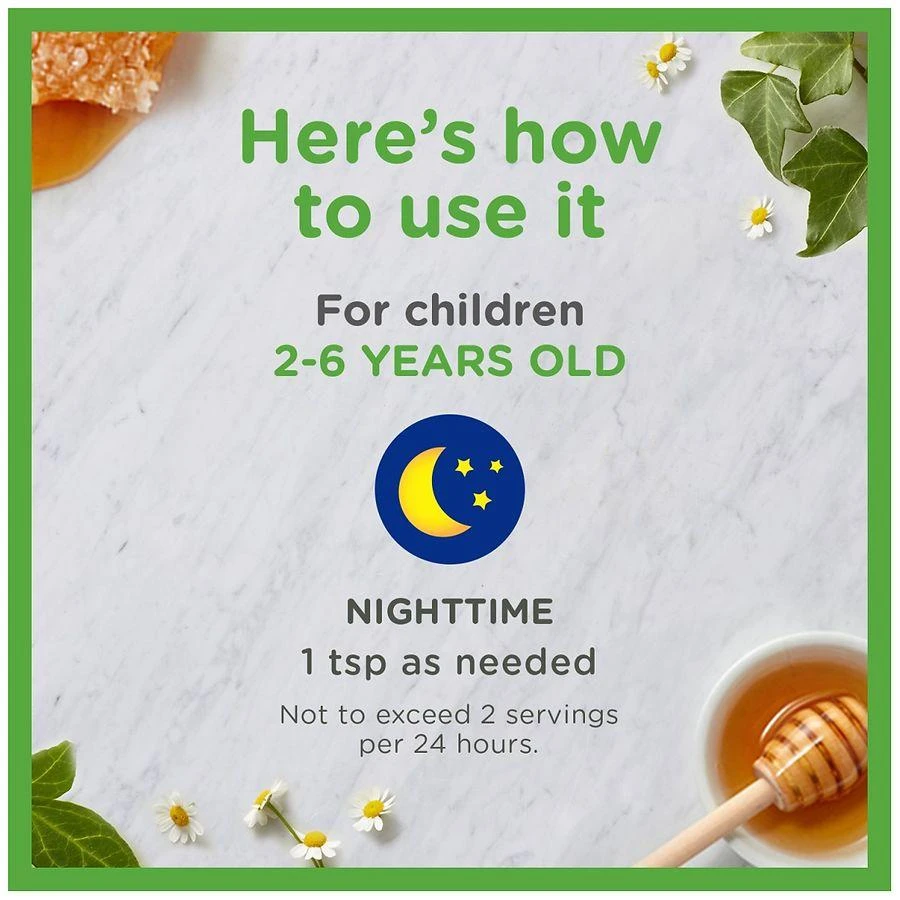 ZarBee's Naturals Children's Nighttime Cough Syrup+ Mucus Mixed Berry 4