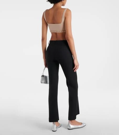 Valentino Scalloped cotton-blend bra top 3