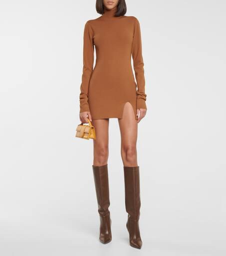Zeynep Arçay Side-slit knit minidress