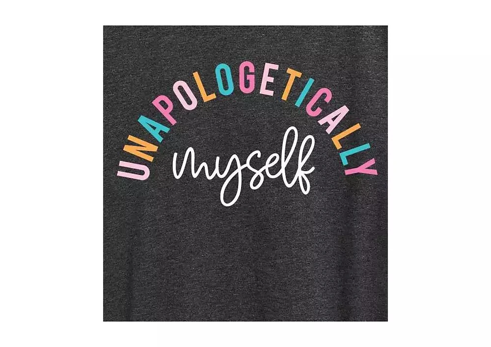 Hybrid Apparel Trendy Plus Size Unapologetically Myself Graphic T-Shirt 3
