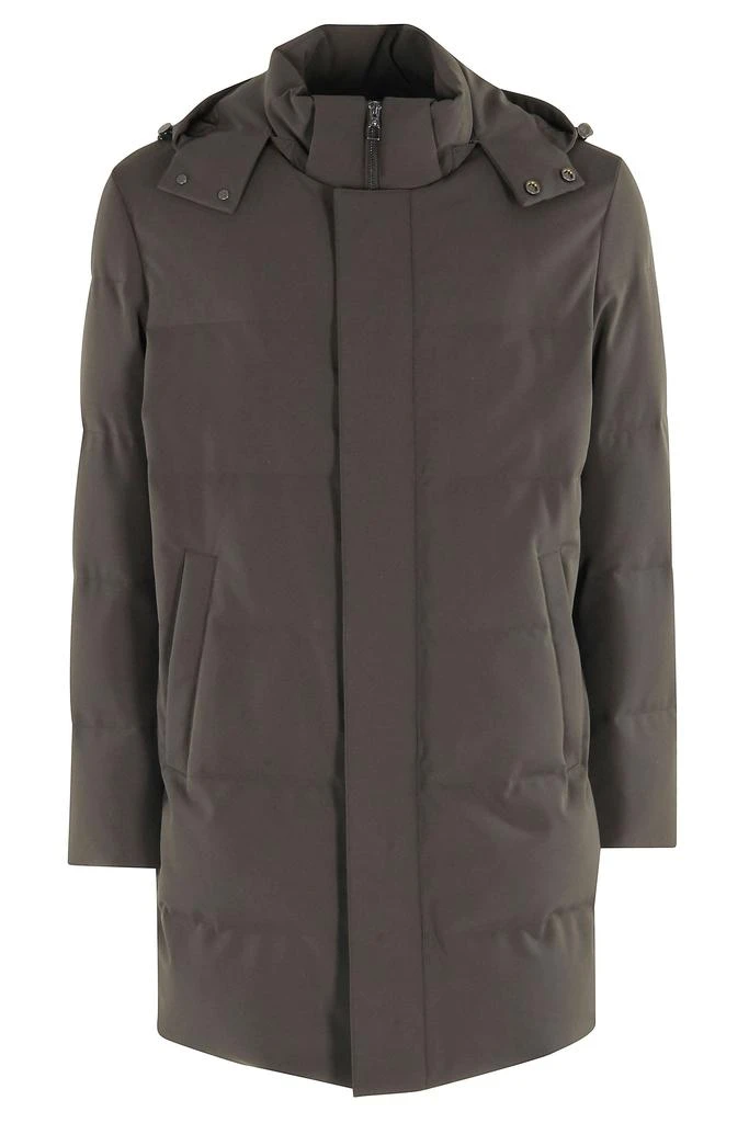MONTECORE Padded Long Jacket With Removable Hood
