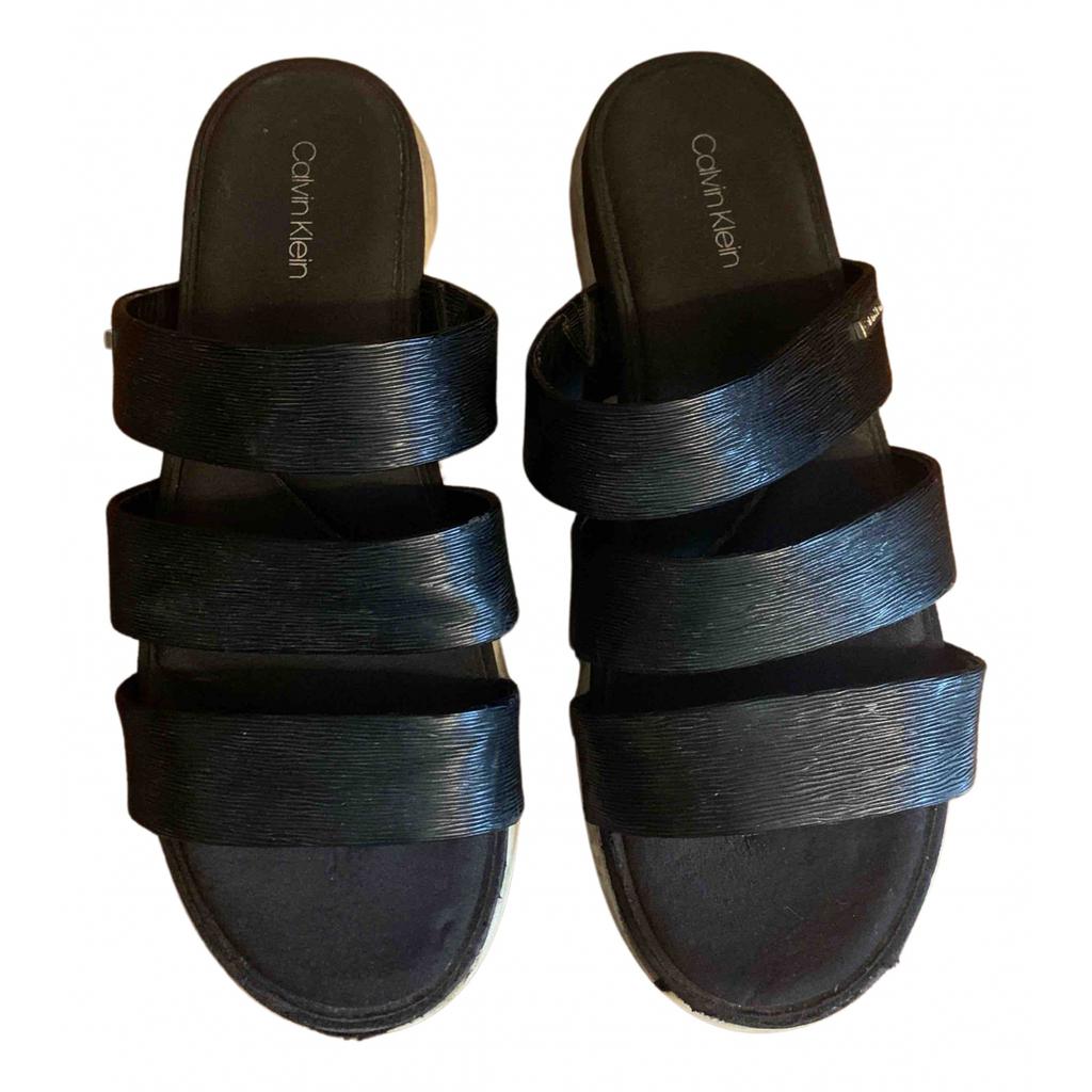 Calvin klein mules black online