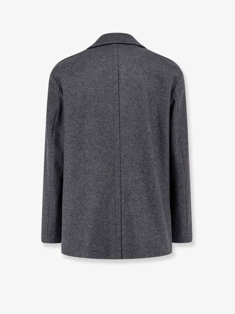 HEVÒ Double-breasted virgin wool blend coat 5