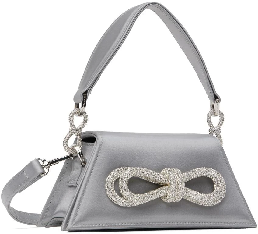 Mach & Mach Gray Double Bow Samantha Small Bag 2