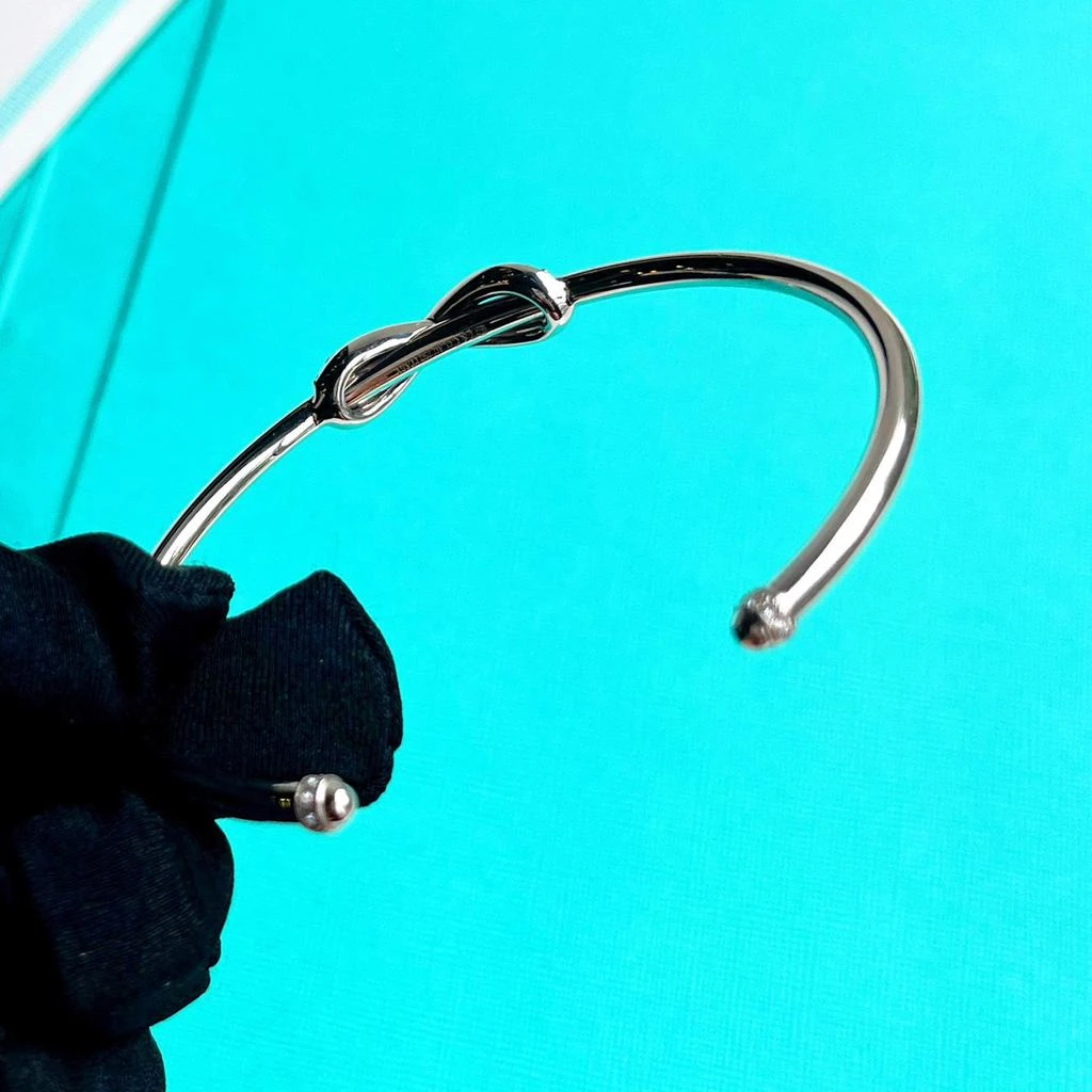 Tiffany & Co. Tiffany Platinum Pave Diamond Infinity Open Bracelet 2