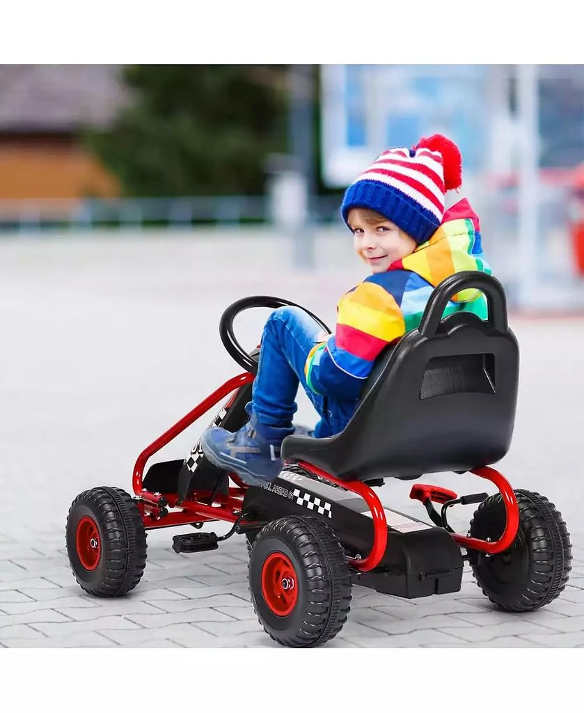 GIVIMO 4 Wheel Pedal Powered Ride On Car with Adjustable Seat 7