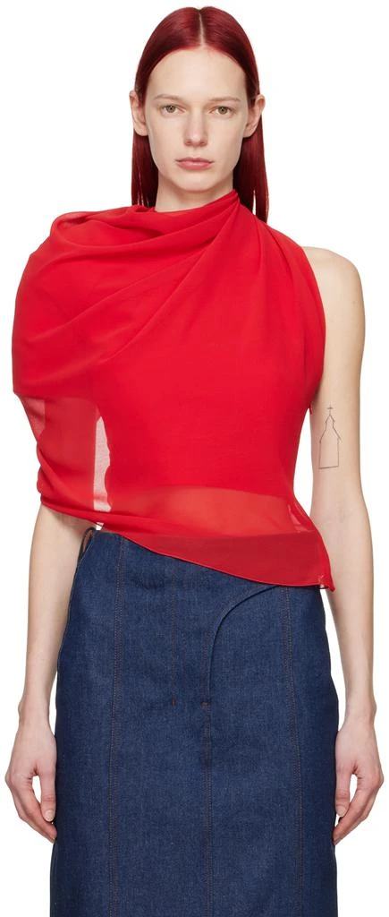 Jacquemus Red Les Sculptures 'Le haut Pablo' Blouse 1