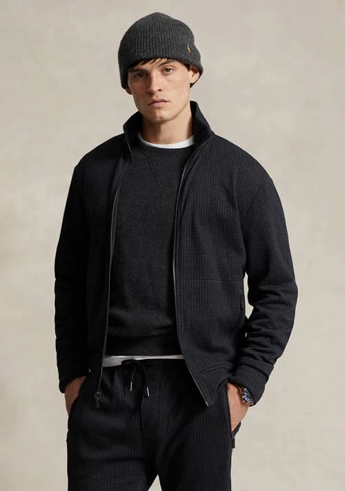 Ralph Lauren Ralph Lauren Houndstooth Luxury Jersey Track Jacket 1