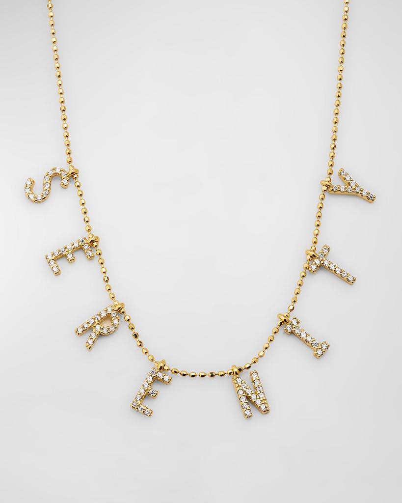 Tai 14K Gold-Plated Sterling Silver 8-Letter Personalized Necklace