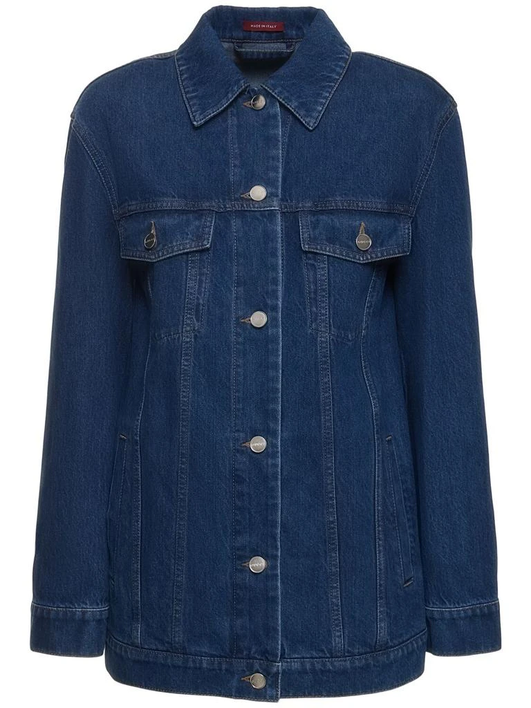 Gucci Denim Jacket W/ Gucci Print 1