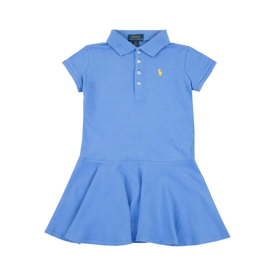 Ralph Lauren Girls Stretch Cotton Pique Dress 1
