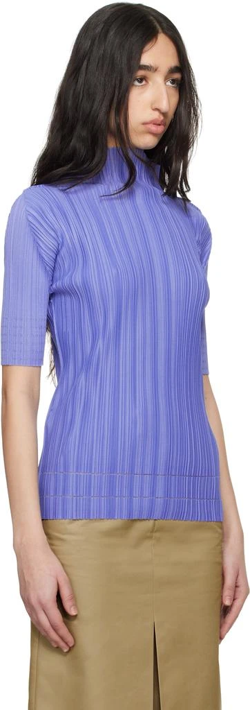 Pleats Please Blue Soft Pleats Turtleneck 2