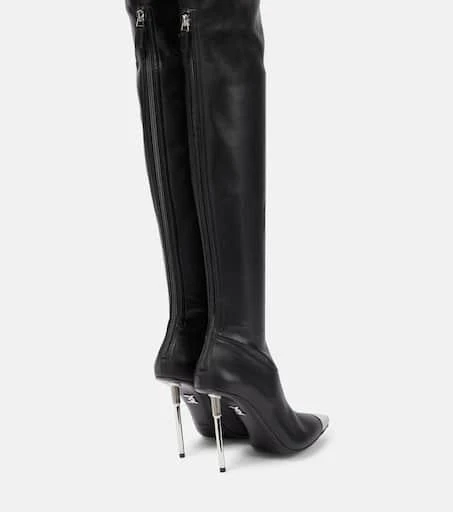 David Koma Faux leather over-the-knee boots 3