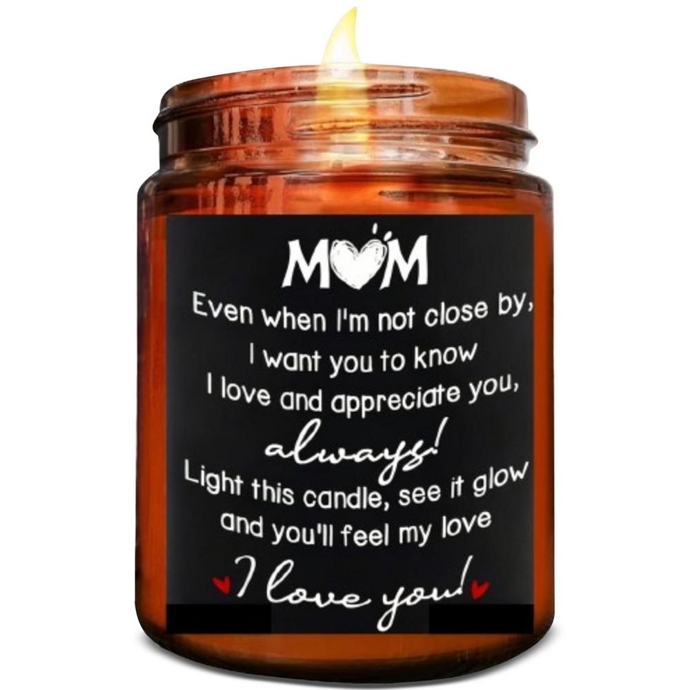 Lovery "Love You Mom" Lavender-Scented Soy Wax Candle, 10 oz.