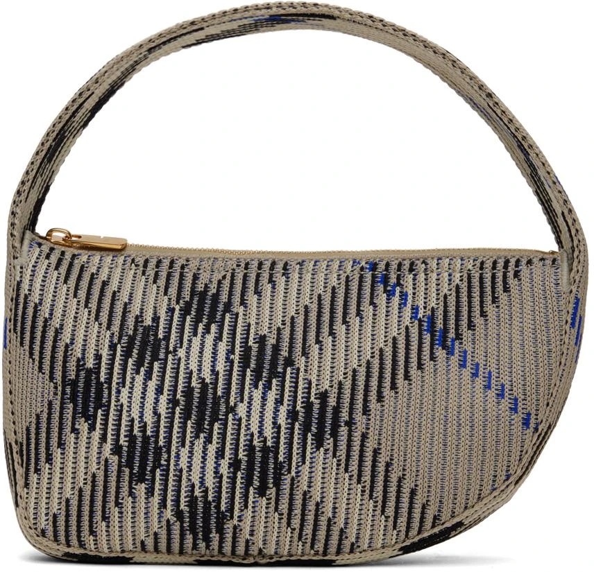 Burberry Off-White Check Mini Knitted Bag 1