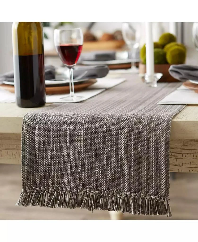 Design Imports Variegated Fringe Table Runner 5
