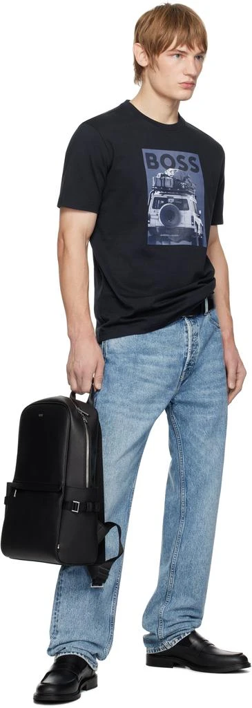 Hugo Boss Navy Graphic T-shirt 4