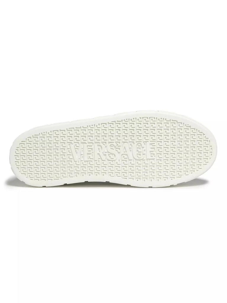 Versace Croc-Print Leather Sneakers 6