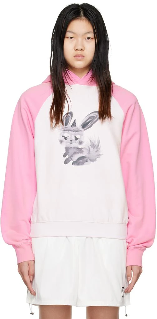 We11done Off-White & Pink Rabbit Hoodie 1