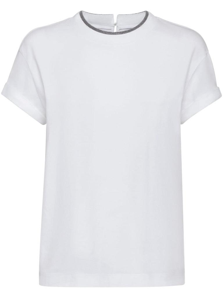 Tシャツ・カットソー Brunello Cucinelli Lilac Purple Crew Neck T-Shirt Brunello Cucinelli Lilac Purple Crew Neck T-Shirt | THE LIST