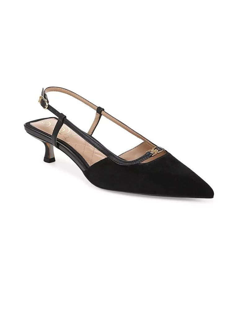 Sam Edelman Toni Suede Kitten-Heel Slingback Pumps 2